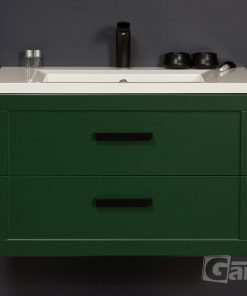 80cm green vanity unit