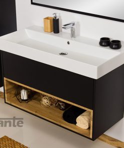 black vanity unit 100cm