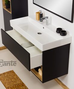 black vanity unit 100cm