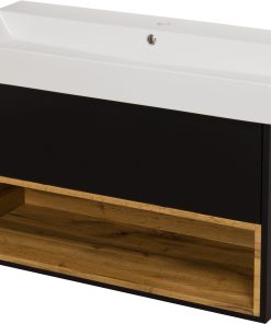 black vanity unit 100cm