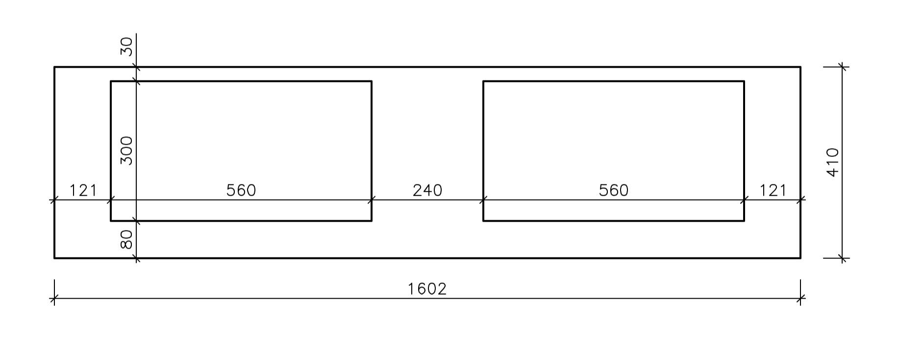 Instructions for sink cut-out
