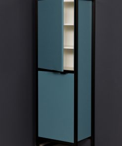 tall storage unit blue