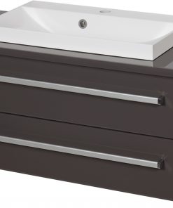 100cm grey vanity unit