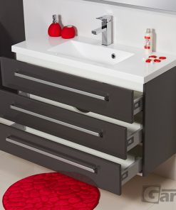 100cm grey vanity unit