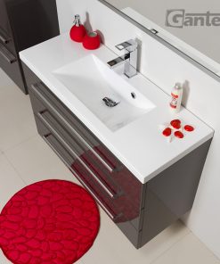100cm grey vanity unit