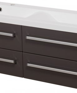 120cm grey vanity unit