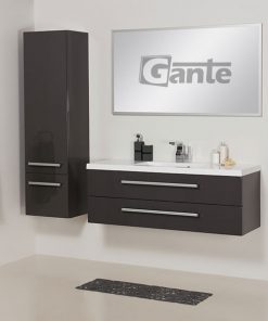 grey vanity unit 2 drawers