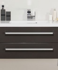 grey vanity unit 2 drawers