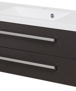 grey vanity unit 2 drawers