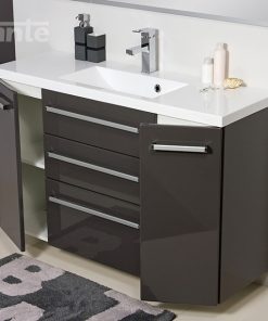 120 cm grey vanity unit