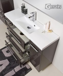 120 cm grey vanity unit
