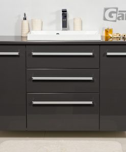120 cm grey vanity unit