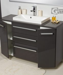 120 cm grey vanity unit