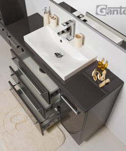 120 cm grey vanity unit