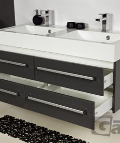 120cm grey vanity unit