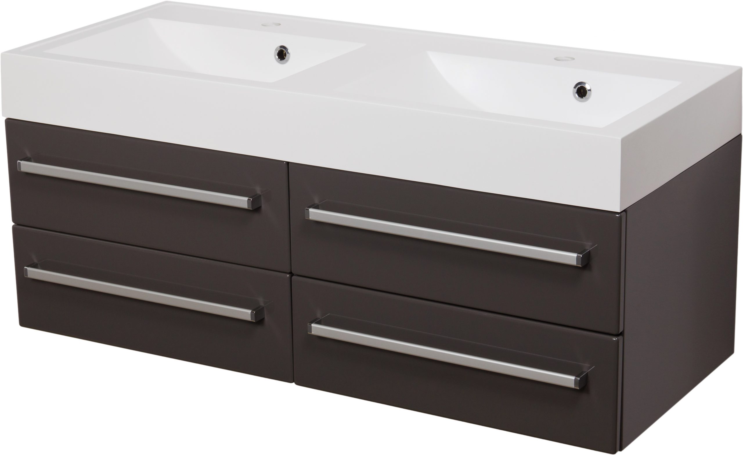 120cm grey vanity unit