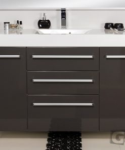120cm grey vanity unit