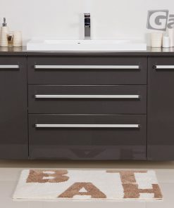 140 cm grey vanity unit