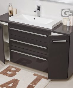140 cm grey vanity unit
