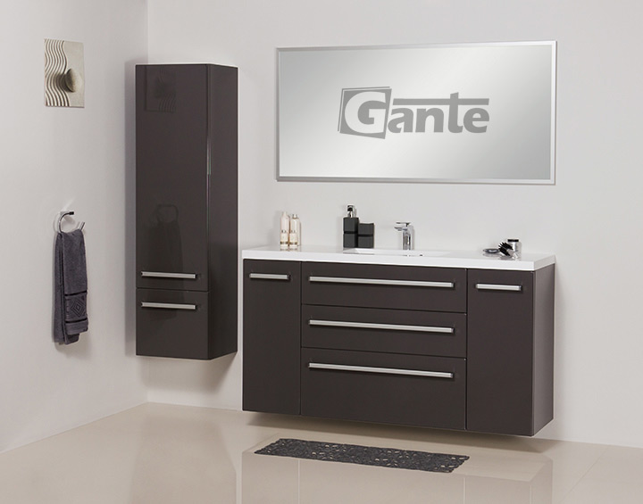 140 cm vanity unit grey