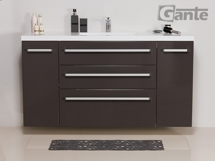140 cm vanity unit grey