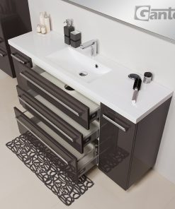 140 cm vanity unit grey