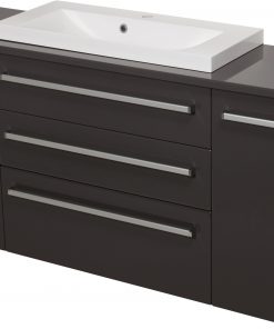 140 cm grey vanity unit