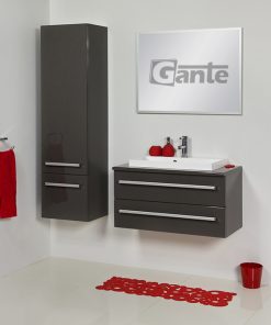 80 cm grey vanity unit