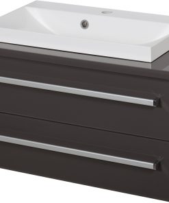 80 cm grey vanity unit