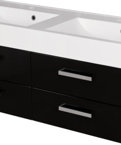 Vanity Unit Focus 120cm/4 UFKS, Black - Image 5