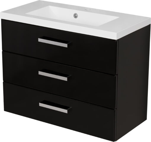 Vanity Unit Focus 80cm/3, Black - Image 5