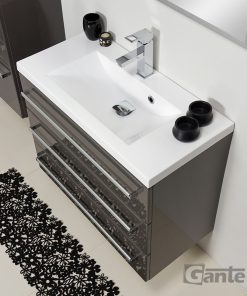 80cm grey vanity unit