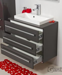 80 cm vanity unit in grey