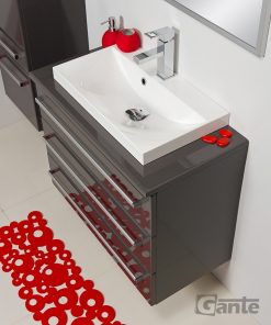 80 cm vanity unit in grey