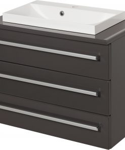 80 cm vanity unit in grey