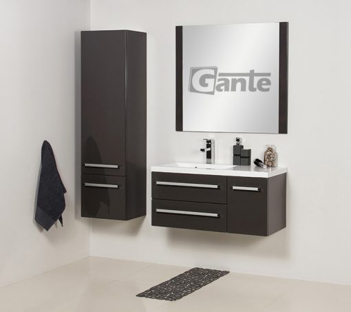 90 cm grey vanity unit
