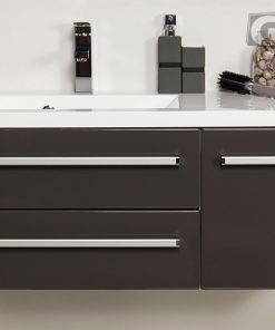 90 cm grey vanity unit