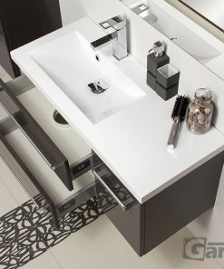 90 cm grey vanity unit