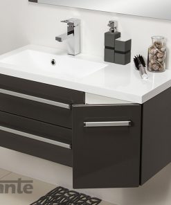 90 cm grey vanity unit