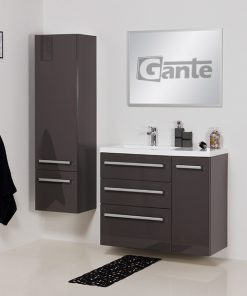 90 cm grey vanity unit