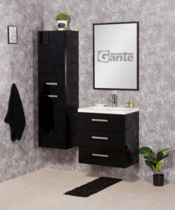 Black vanity unit Cork