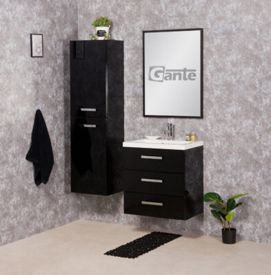Black vanity unit Cork