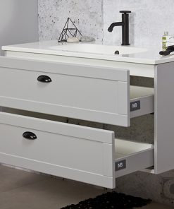 100cm light grey vanity unit
