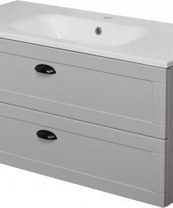 100cm light grey vanity unit