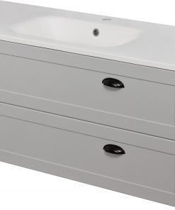 120 cm light grey vanity unit