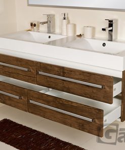 140cm antique wood vanity unit