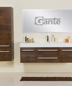 140cm antique wood vanity unit