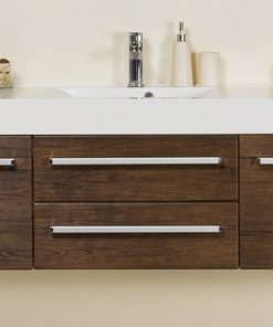 140cm antique wood vanity unit