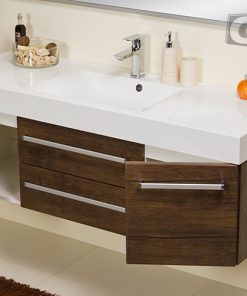 140cm antique wood vanity unit