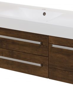 140cm antique wood vanity unit